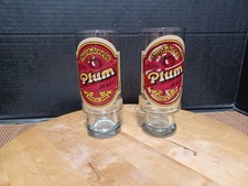Vintage Aunt Jenny's Plum Jelly Old Fashioned 2 Glass Drink Tumblers picture
