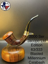 Vintage 2000 Ser Jacopo LTD Edition 63/333 Blasted Millennium Calabash Pipe picture
