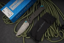 Benchmade 535-3 Bugout CPM Damascus Carbon Fiber AXIS Lock EDC Knife picture