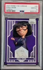 2023 Topps Chrome Disney 100 Edna Mode Incredibles Purple Refractor /299 PSA 10 picture