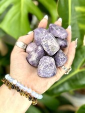 Lepidolite Tumbled Crystal Stones, 1/2 inch to 2 inch, Grade AAA picture