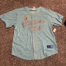 Walt Disney World Aladdin Princess Jasmine Baseball Jersey for Adults Medium NEW picture