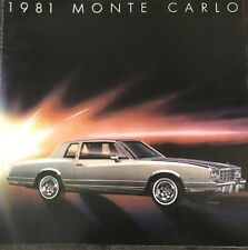 1981 Chevrolet/ Chevy Monte Carlo Sales Catalog/ Brochure  picture