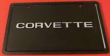 Vintage Corvette Front Booster License Plate Thick Embossed PLASTIC picture
