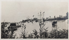 Chicago IL Columbus Caravels Santa Maria Nina Pinta Jackson Park c.1910s RPPC picture