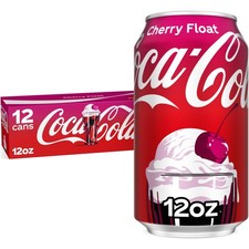 Coca-Cola Cherry Float Soda Soft Drink Cans, 12 Fl Oz (Pack of 12), Caramel picture