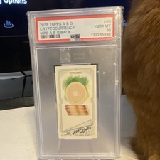 Topps 2018 Allen & Ginter #83 Cryptocurrency Mini A&G Back PSA 10 picture