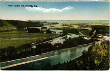 Vintage Cap Chat Gaspe PQ Quebec Canada Scenic View Unused Postcard picture