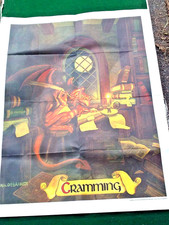 Art Poster 1970's Hildebrandt Cramming Gargoyle Fantasy College Campus Coca Cola picture