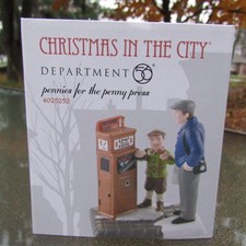 2012 Department Christmas In The City #4025252 PENNIES FOR THE PENNY PRESS Rare picture