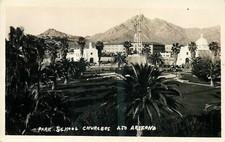 1930s Ajo Arizona Park  School Churches RPPC Postcard 25-4565 picture