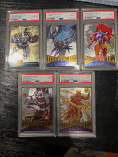 1995 Marvel Metal PSA Graded 5-Card Lot War Machine Storm Silver/Gold picture