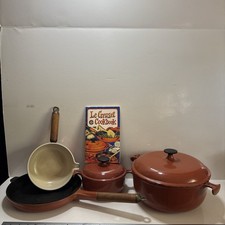 RARE Le Creuset  Burnt Sienna Orange Enzo Mari Set #17,and #26 picture