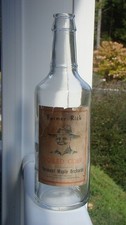 Antique FARMER RICK BOILED CIDER VERMONT MAPLE ORCHARDS- BURLINGTON, VT. Bottle picture