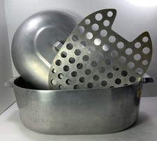Vintage Magnalite Roaster Dutch Oven 4267 P 13qt Cookware USA Trivet Aluminum picture