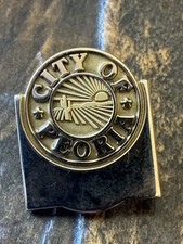 City Of Peoria Arizona 1/10 10k Gold Employee Lapel Pin picture