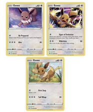 Pokemon TCG Eevee Black Star Promo Holo Cards Pack of 3 SWSH127 SWSH118 SWSH095 picture