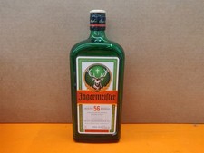 ⭐️⭐️⭐️⭐️⭐️ EMPTY 1L Jagermeister Liquor Green Glass Craft/Upcycle/Décor Bottle picture