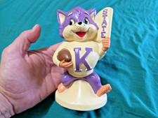 Very Rare Hard To Find 1950s Kansas State Willie Wildcat chalkware bank picture