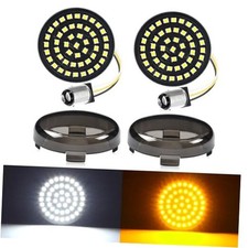New 1157 LED Motorcycle Front Turn Signals Bulbs 2 Inch Bullet Lights with picture