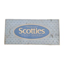 Vintage 1960's Wet Strength Scotties Tissue Box - Unused Sealed picture