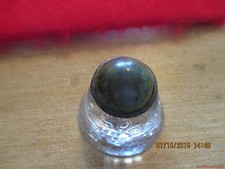 1-[1930-1940's]-2 Tone 2pc Green Ball in Brown Cup Celluloid Button#60-.783