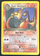 2000 Pokemon Team Rocket Dark Charizard 21/82 1st Edition Non-Holo picture