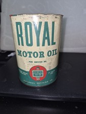Vintage Enarco Royal Motor Oil Can Quart Empty picture