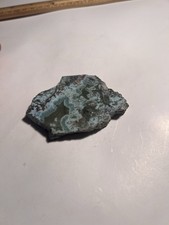 Blue Moss Agate  Raw Gemstone Specimen Cabbing Rough Dendritic Jasper Crystal picture