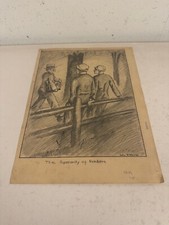 Vintage John M. Murray Comic Illustration The Superiority of Numbers picture