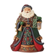 VERY RARE Large Jim Shore Glad Tidings of Joy Santa with Lantern Figurine NIB picture