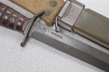 Imperial WWII US M3 Paratrooper Fighting Knife w/ USM8 Sheath B.M.CO Vintage WW2 picture