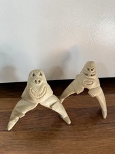 LOT OF 2 Vintage Antique Inuit Tupilak Greenland 5.5
