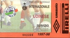 Inter Udinese Serie A 1997-98 Umbrian Pirelli Stadium Ticket picture