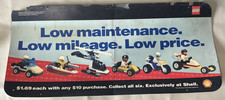 VINTAGE LEGO~ SHELL GAS STATION PUMP ISLAND SIGN INSERT 24