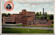 Burlington, Iowa - Burlington Vinegar And Pickle Works Postcard picture