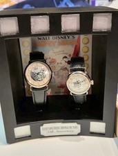 Rare Limited Edition Set Mickey & Minnie Through The Years 70th Anniv Watch... picture