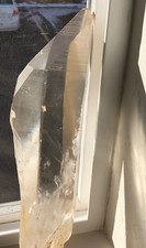 13 inch Manifested Golden Healer DreamCatcher Lemurian Seed Quartz Crystal picture