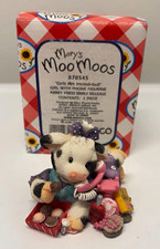 Enesco Mary’s Moo Moos Cow Figurine “Girls Are Incredi-bull” Girl w/ Phone picture