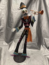 Pier 1 One VTG MARIACHI DAY OF DEAD TRUMPET MUSICIAN Glittr V RARE GUC *READ* picture
