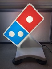 Domino's Pizza Working with cord car topper delivery driver sign picture
