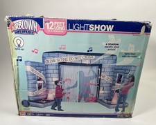 Gemmy Airblown Inflatable 12ft Musical Lightshow Crime Scene Halloween Decor picture