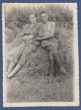 Beautiful Shirtless Guy with Boots Hugging Girl Soviet Vintage Photo USSR picture