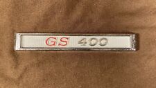 Vintage Original Metal GS 400 Emblem BUICK 1960s 1970s picture