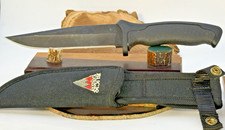 Vintage (2000) Buck USA 650 NightHawk Fixed Blade Knife w/Sheath- picture