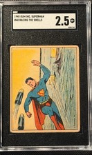 1940 Superman Gum #40 Racing The Shells SGC 2.5 picture