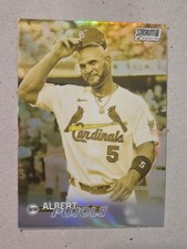Albert Pujols 2023 Stadium Club Chrome Gold Minted Refractor Case Hit SSP picture