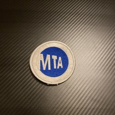 2 Vtg  Authentic MTA subway bus NYC Transit retired motion logo cloth  Patch 3” picture