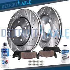 6pc Front Drilled Rotors Brake Pads for Chevy Cavalier Grand Am Sunfire Pontiac picture