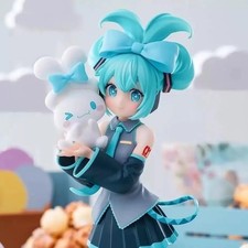 Hot 20CM Anime Hatsune Miku X Cinnamoroll Figure Anime Peripheral Collectible* picture